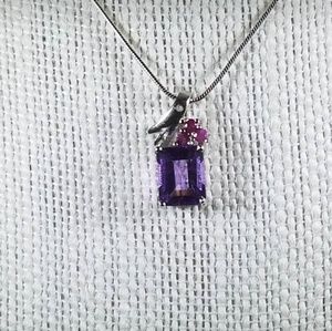 Amethyst & Ruby Necklace